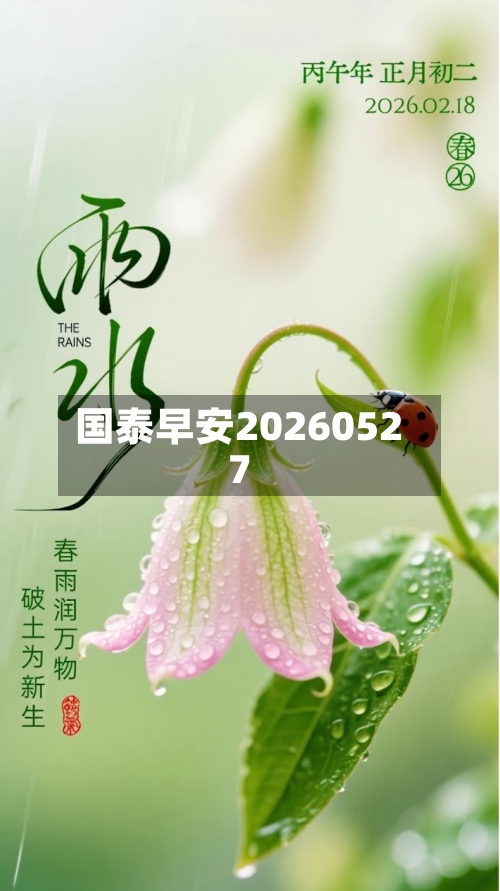 国泰早安20260527-第3张图片