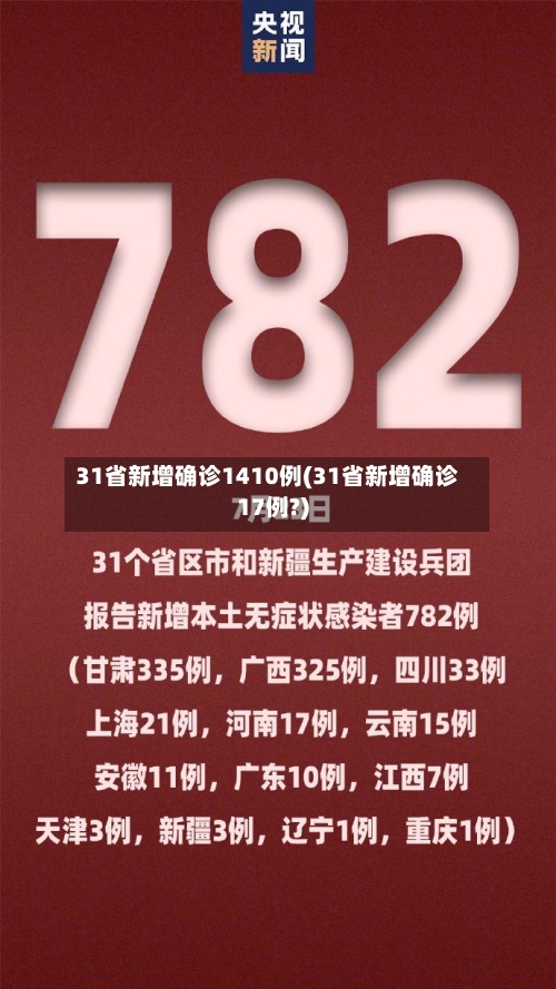 31省新增确诊1410例(31省新增确诊17例?)-第2张图片