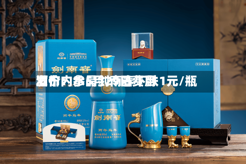 酒价内参5月29日费用发布：水晶剑南春下跌1元/瓶