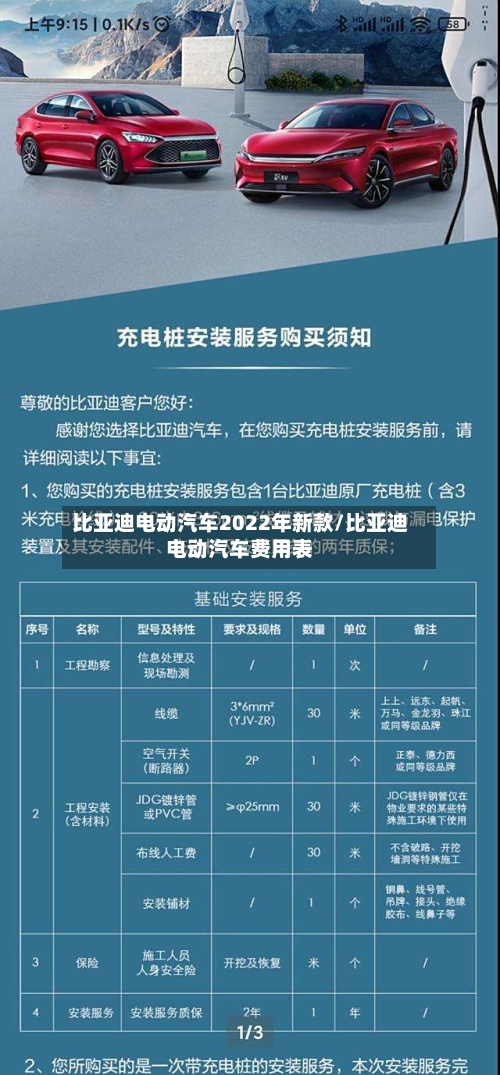 比亚迪电动汽车2022年新款/比亚迪电动汽车费用表