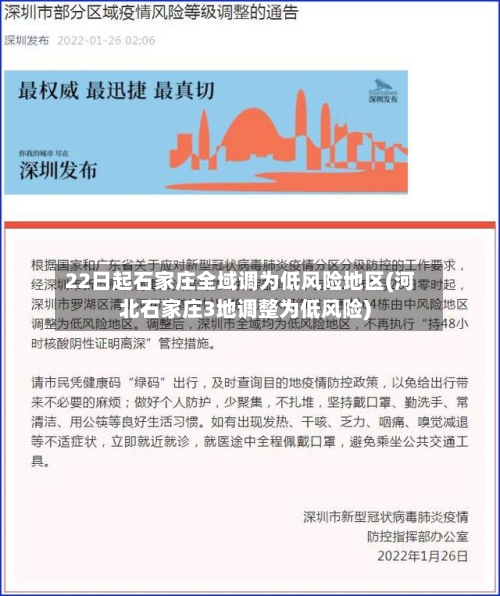 22日起石家庄全域调为低风险地区(河北石家庄3地调整为低风险)-第2张图片
