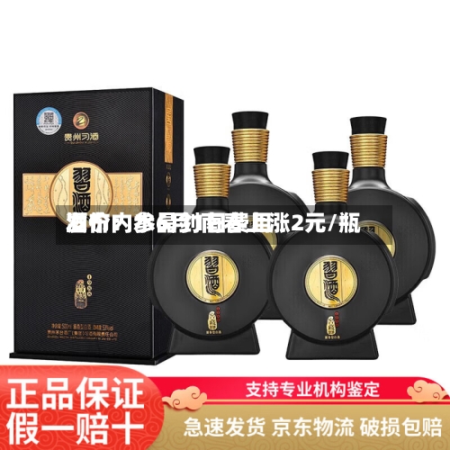 酒价内参6月1日费用发布：水晶剑南春上涨2元/瓶