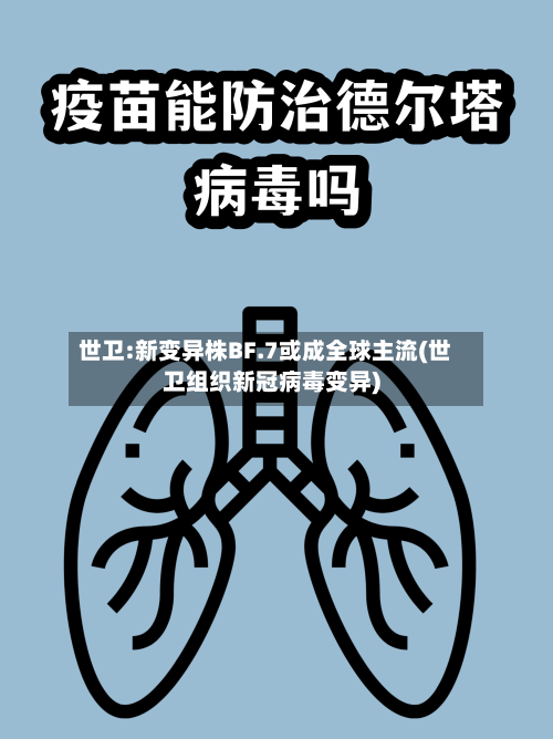 世卫:新变异株BF.7或成全球主流(世卫组织新冠病毒变异)