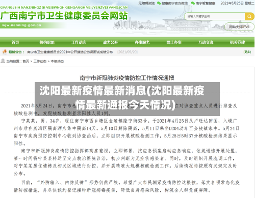 沈阳最新疫情最新消息(沈阳最新疫情最新通报今天情况)