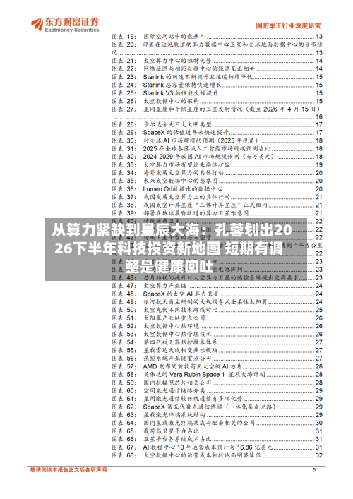 从算力紧缺到星辰大海：孔蓉划出2026下半年科技投资新地图 短期有调整是健康回吐