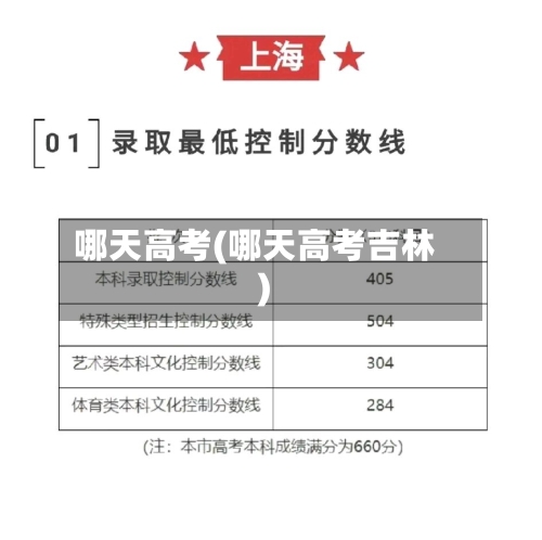 哪天高考(哪天高考吉林)-第2张图片