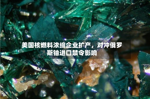美国核燃料浓缩企业扩产，对冲俄罗斯铀进口禁令影响-第2张图片