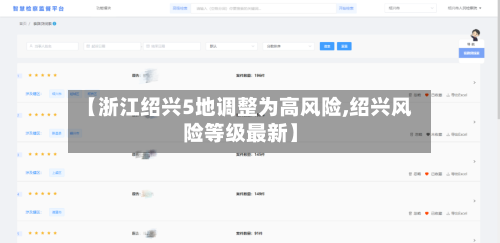 【浙江绍兴5地调整为高风险,绍兴风险等级最新】