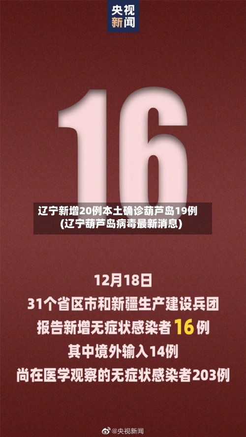 辽宁新增20例本土确诊葫芦岛19例(辽宁葫芦岛病毒最新消息)-第3张图片