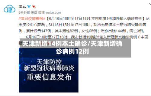 天津新增14例本土确诊/天津新增确诊病例12例-第2张图片