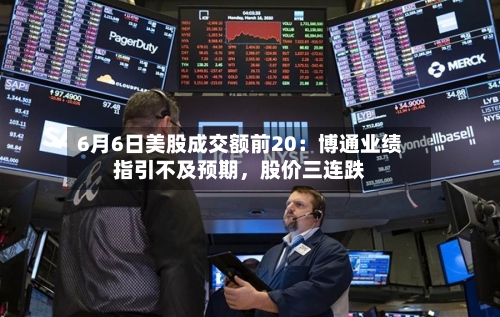 6月6日美股成交额前20：博通业绩指引不及预期，股价三连跌
