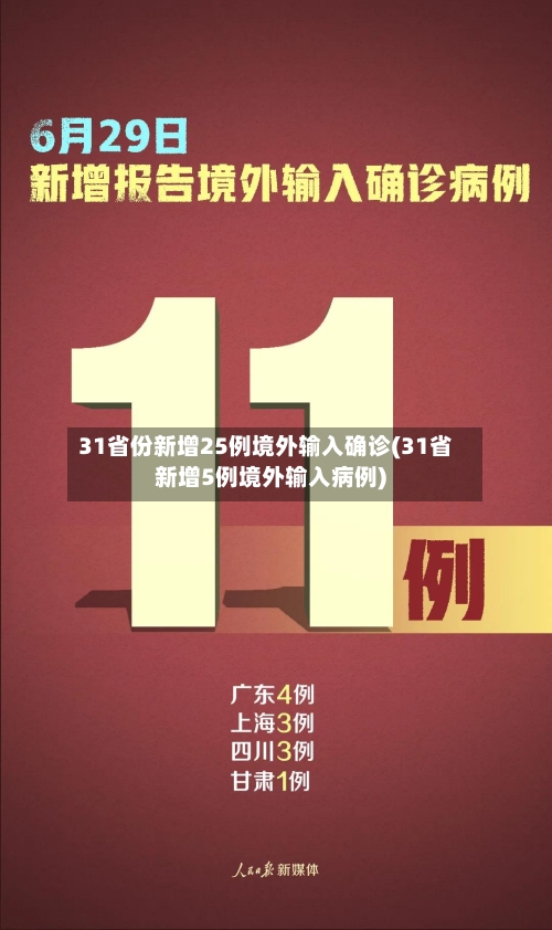 31省份新增25例境外输入确诊(31省新增5例境外输入病例)-第2张图片