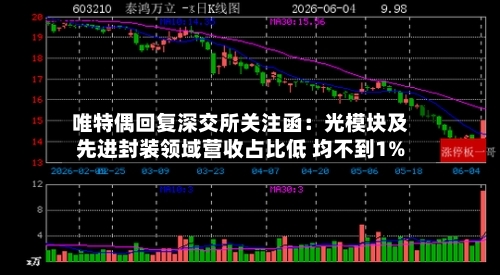唯特偶回复深交所关注函：光模块及先进封装领域营收占比低 均不到1%-第2张图片