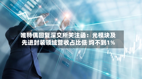 唯特偶回复深交所关注函：光模块及先进封装领域营收占比低 均不到1%-第3张图片