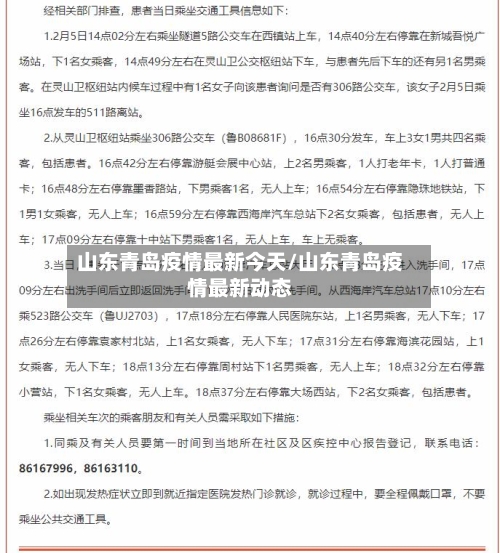 山东青岛疫情最新今天/山东青岛疫情最新动态