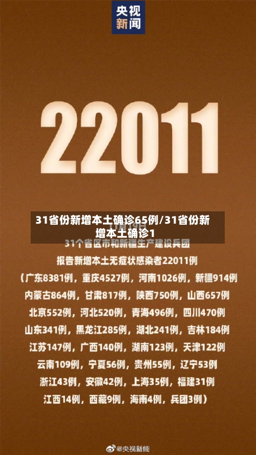 31省份新增本土确诊65例/31省份新增本土确诊1-第2张图片
