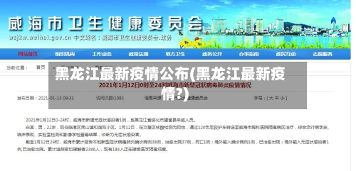 黑龙江最新疫情公布(黑龙江最新疫情?)-第2张图片