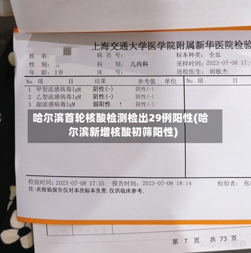 哈尔滨首轮核酸检测检出29例阳性(哈尔滨新增核酸初筛阳性)-第2张图片