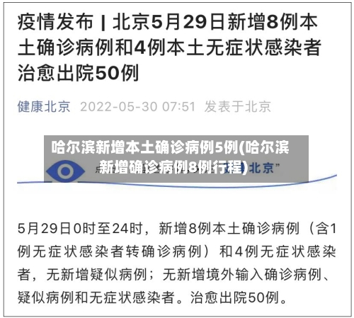 哈尔滨新增本土确诊病例5例(哈尔滨新增确诊病例8例行程)-第2张图片