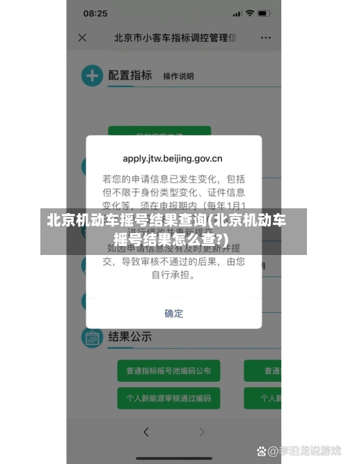 北京机动车摇号结果查询(北京机动车摇号结果怎么查?)-第3张图片