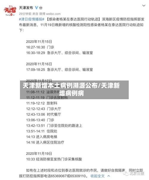 天津新增本土病例溯源公布/天津新增病例病-第3张图片