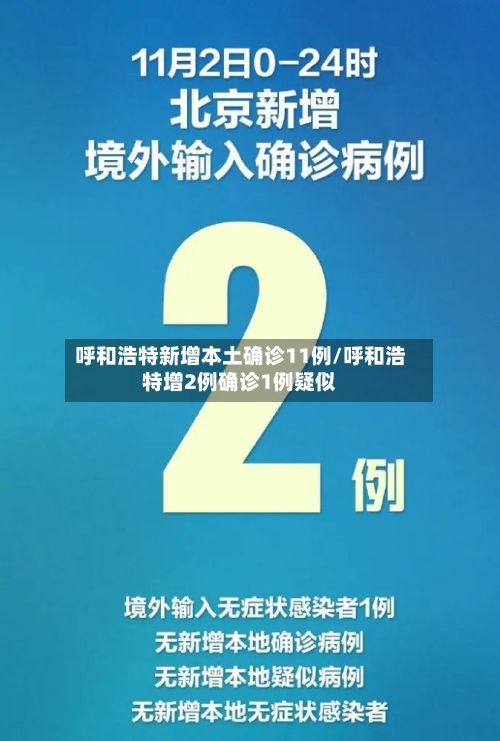 呼和浩特新增本土确诊11例/呼和浩特增2例确诊1例疑似