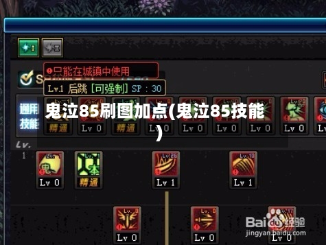 鬼泣85刷图加点(鬼泣85技能)-第2张图片
