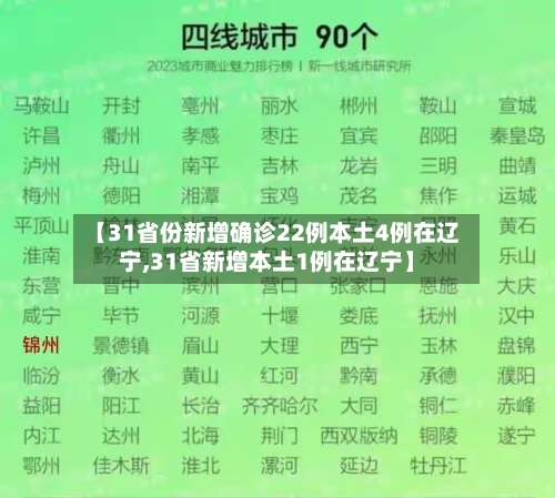 【31省份新增确诊22例本土4例在辽宁,31省新增本土1例在辽宁】-第3张图片