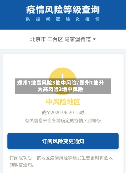 郑州1地高风险3地中风险/郑州1地升为高风险3地中风险