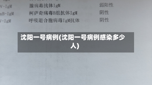 沈阳一号病例(沈阳一号病例感染多少人)