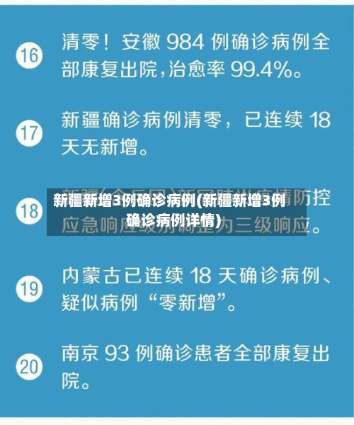 新疆新增3例确诊病例(新疆新增3例确诊病例详情)-第2张图片