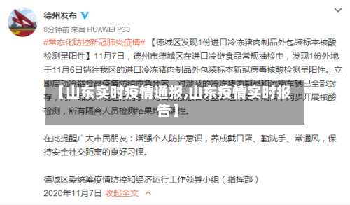【山东实时疫情通报,山东疫情实时报告】-第2张图片