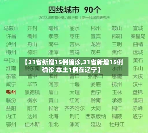 【31省新增15例确诊,31省新增15例确诊 本土1例在辽宁】-第2张图片