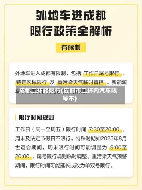 成都二环路限行(成都市二环内汽车限号不)