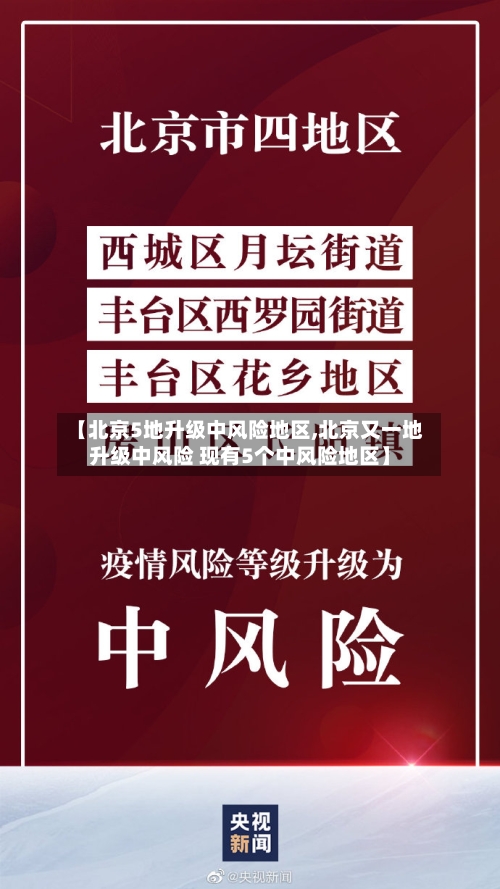 【北京5地升级中风险地区,北京又一地升级中风险 现有5个中风险地区】-第3张图片