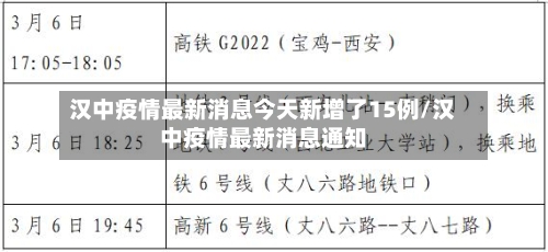 汉中疫情最新消息今天新增了15例/汉中疫情最新消息通知-第2张图片