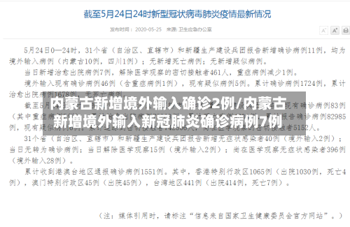 内蒙古新增境外输入确诊2例/内蒙古新增境外输入新冠肺炎确诊病例7例-第2张图片