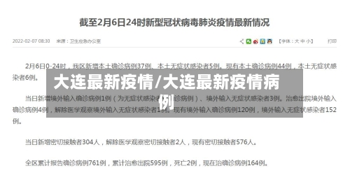 大连最新疫情/大连最新疫情病例