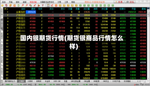 国内银期货行情(期货银商品行情怎么样)-第2张图片