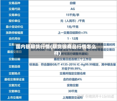 国内银期货行情(期货银商品行情怎么样)-第3张图片