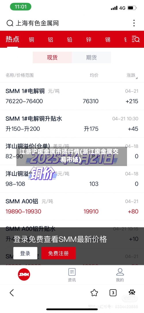 江浙沪废金属市场行情(浙江废金属交易市场)-第2张图片