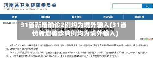 31省新增确诊2例均为境外输入(31省份新增确诊病例均为境外输入)-第2张图片