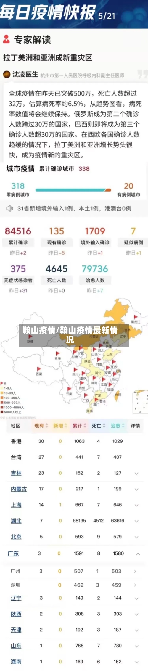 鞍山疫情/鞍山疫情最新情况-第3张图片