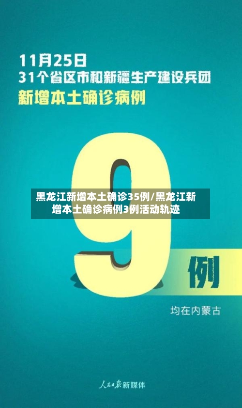 黑龙江新增本土确诊35例/黑龙江新增本土确诊病例3例活动轨迹