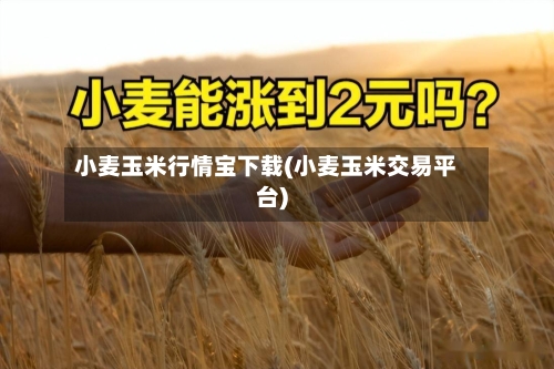 小麦玉米行情宝下载(小麦玉米交易平台)-第2张图片
