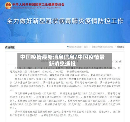 中国疫情最新消息信息/中国疫情最新消息通报-第3张图片