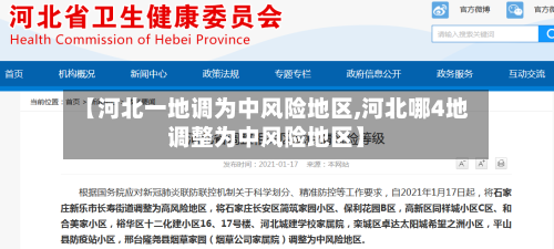 【河北一地调为中风险地区,河北哪4地调整为中风险地区】-第2张图片