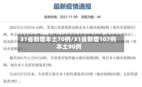 31省新增本土70例/31省新增107例 本土90例-第2张图片