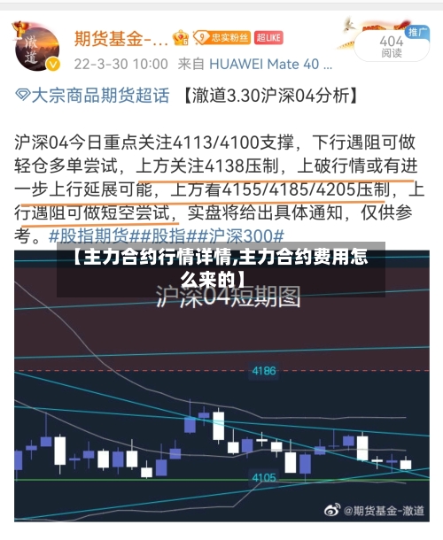 【主力合约行情详情,主力合约费用怎么来的】