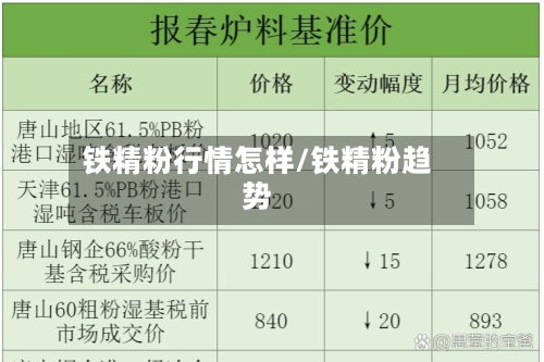 铁精粉行情怎样/铁精粉趋势-第2张图片